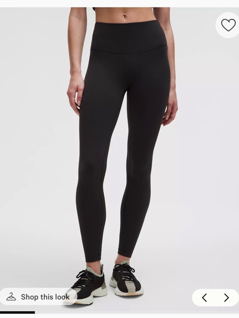 Lululemon Wunder Under High-Rise Tight 25" *Full-On Luxtreme, Black, Size 8